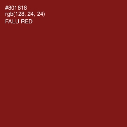 #801818 - Falu Red Color Image